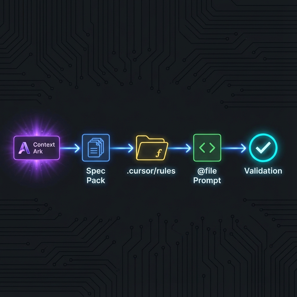Context Ark to Cursor Workflow Diagram